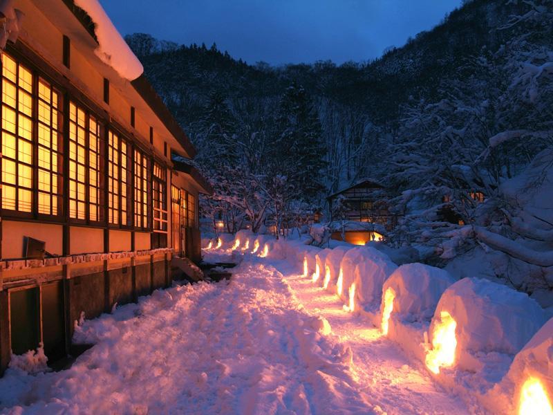Lamp No Yado Aoni Onsen Ξενοδοχείο Hirakawa Εξωτερικό φωτογραφία
